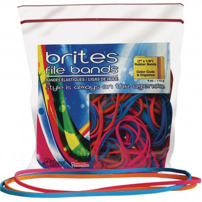 Brites Alliance Rubber Brites File Bands 07800