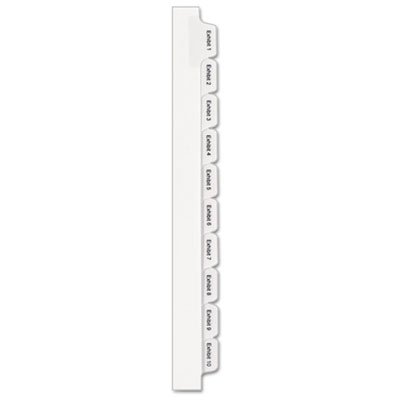 Avery Allstate-Style Legal Exhibit Side Tab Dividers, 25-Tab, 1-25, Letter, White AVE82106