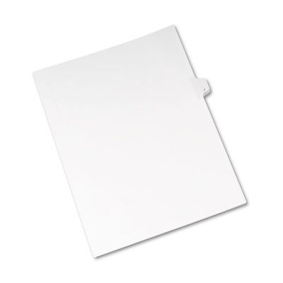 Avery Allstate-Style Legal Exhibit Side Tab Divider, Title: J, Letter, White, 25/Pack AVE82172