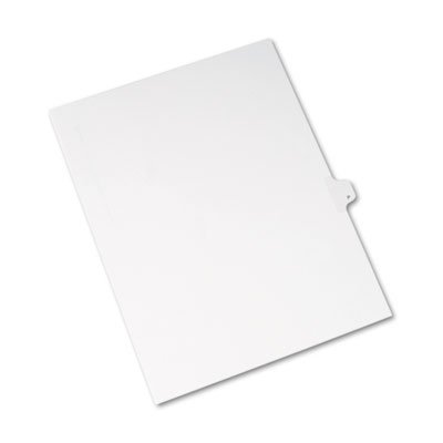 Avery Allstate-Style Legal Exhibit Side Tab Divider, Title: P, Letter, White, 25/Pack AVE82178
