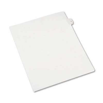 Avery Allstate-Style Legal Exhibit Side Tab Divider, Title: 5, Letter, White, 25/Pack AVE82203