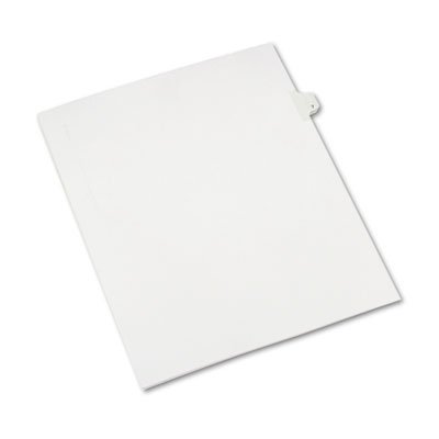 Avery Allstate-Style Legal Exhibit Side Tab Divider, Title: 7, Letter, White, 25/Pack AVE82205