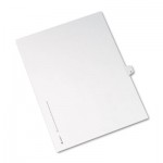 Avery Allstate-Style Legal Exhibit Side Tab Divider, Title: 11, Letter, White, 25/Pack AVE82209