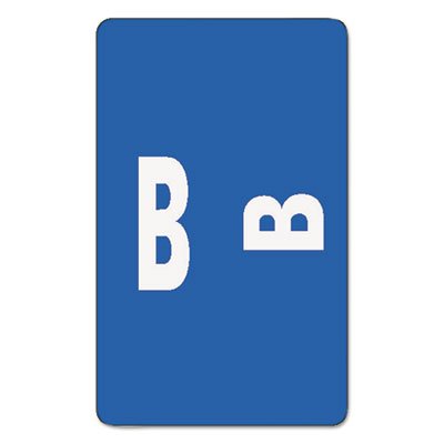 Smead Alpha-Z Color-Coded Second Letter Labels, Letter B, Dark Blue, 100/Pack SMD67172