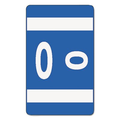 Smead Alpha-Z Color-Coded Second Letter Labels, Letter O, Dark Blue, 100/Pack SMD67185