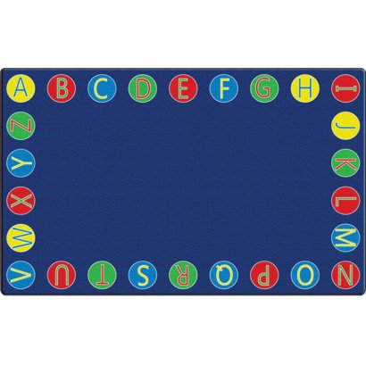 Flagship Carpets Alphabet Circles Seating Rug FE40544A