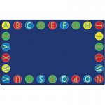 Flagship Carpets Alphabet Circles Seating Rug FE40544A