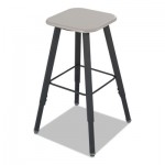 Safco AlphaBetter Adjustable-Height Student Stool, Supports up to 250 lbs., Black Seat/Black Back, Black Base SAF1205BL