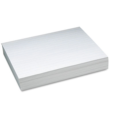 Pacon Alternate Dotted 1/2" Ruled Newsprint Paper, 11 x 8-1/2, White, 500 Sheets/Pack PAC2623