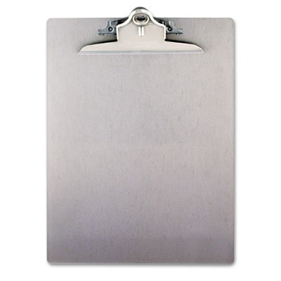 Saunders Aluminum Clipboard w/High-Capacity Clip, 1" Capacity, Holds 8 1/2 x 12, Silver SAU22517