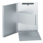 UNV40300 Aluminum Document Box, 2/5" Capacity, Holds 8-1/2w x 11h, Silver UNV40300