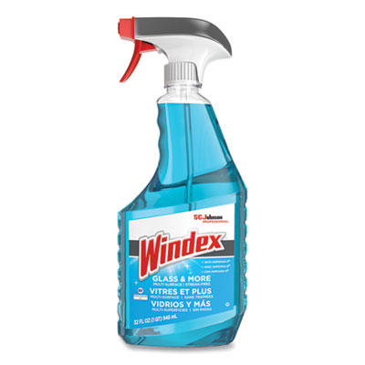 Windex Ammonia-D Glass Cleaner, Fresh, 32 oz Spray Bottle, 8/Carton SJN322338