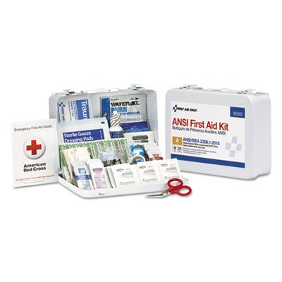 ANSI Class A 25 Person Bulk First Aid Kit for 25 People, 89 Pieces FAO90560
