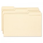 Smead Antimicrobial File Folders, 1/3 Cut Top Tab, Legal, Manila, 100/Box SMD15338