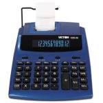 Victor Antimicrobial Two-Color Printing Calculator, Blue/Red Print, 3 Lines/Sec VCT12253A