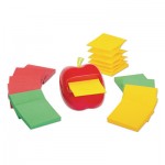 Post-it Pop-up Notes Super Sticky Apple Notes Dispenser Value Pack, 3 x 3 Marrakesh Color Collection Pads, Red