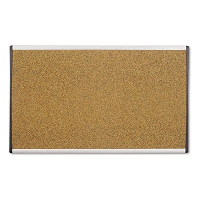 Quartet ARC Frame Cork Cubicle Board, 18 x 30, Tan, Aluminum Frame QRTARCB3018