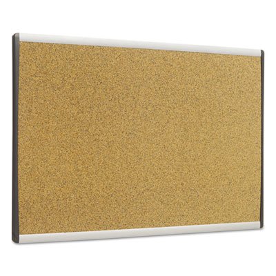 Quartet ARC Frame Cork Cubicle Board, 14 x 24, Tan, Aluminum Frame QRTARCB2414