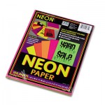 Pacon Array Colored Bond Paper, 24lb, 8-1/2 x 11, Assorted Neon, 100 Sheets/Pack PAC104331