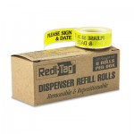 Redi-Tag Arrow Message Page Flag Refills, "Please Sign & Date", Yellow, 120/Roll, 6 Rolls RTG91032