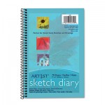 Pacon Art1st Sketch Diary, 9" x 6", White, 70 Sheets PAC4790