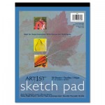 Pacon Art1st Sketch Pad, 60-lbs. Heavyweight Drawing Paper. 9" x 12", 50 Sheets PAC4746