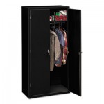 HON Assembled Storage Cabinet, 36w x 18-1/4d x 71-3/4h, Black HONSC1872P