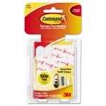Command Assorted Refill Strips, White, 16/Pack MMM17200CL