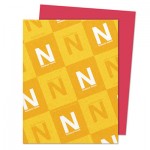 Neenah Astrobrights Colored Card Stock, 65 lb., 8-1/2 x 11, Re-Entry Red, 250 Sheets WAU22751