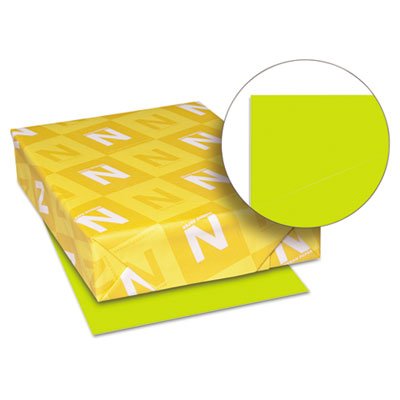 Neenah Astrobrights Colored Card Stock, 65 lb., 8-1/2 x 11, Terra Green, 250 Sheets WAU22781