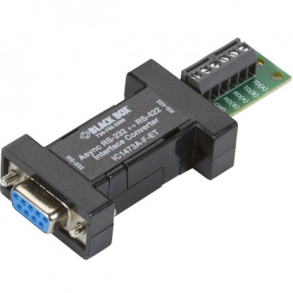 Black Box Async RS-232 to RS-422 Interface Converter - DB9 to Terminal Block IC1473A-F-ET