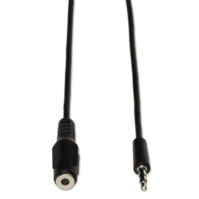 P311-006 Audio Cables, 6 ft, Black, 3.5 mm Male; 3.5 mm Female TRPP311006