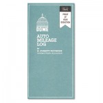 Dome Auto Mileage Log, Undated, 3 1/4 x 6 1/4, 32 Forms DOM770