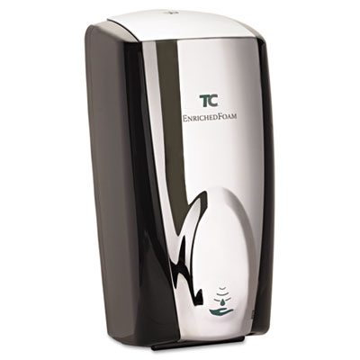 Rubbermaid Commercial FG750411 AutoFoam Touch-Free Dispenser, 1,100 mL, 5.2 x 5.25 x 10.9, Black/Chrome