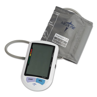 Medline Automatic Digital Upper Arm Blood Pressure Monitor, Small Adult Size MIIMDS3001