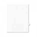 Avery Avery-Style Legal Exhibit Side Tab Dividers, 1-Tab, Title T, Ltr, White, 25/PK AVE01420