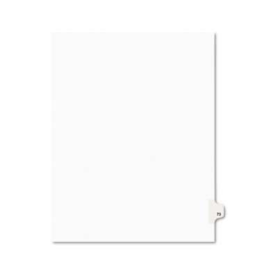 Avery Avery-Style Legal Exhibit Side Tab Divider, Title: 73, Letter, White, 25/Pack AVE01073