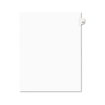 Avery Avery-Style Legal Exhibit Side Tab Divider, Title: 52, Letter, White, 25/Pack AVE01052