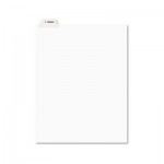 Avery Avery-Style Preprinted Legal Bottom Tab Divider, Exhibit J, Letter, White, 25/PK AVE11949