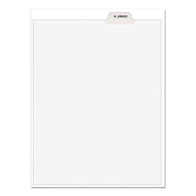 Avery Avery-Style Preprinted Legal Bottom Tab Divider, Exhibit B, Letter, White, 25/PK AVE11941
