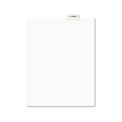 Avery Avery-Style Preprinted Legal Bottom Tab Divider, Exhibit G, Letter, White, 25/PK AVE11946