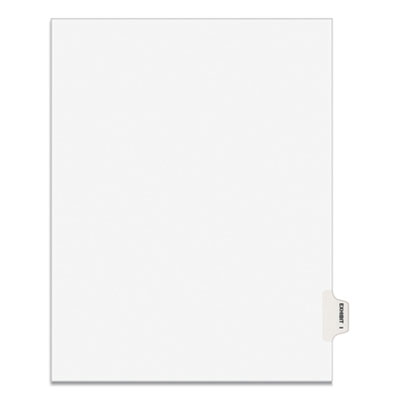 Avery Avery-Style Preprinted Legal Side Tab Divider, Exhibit I, Letter, White, 25/Pack AVE01379