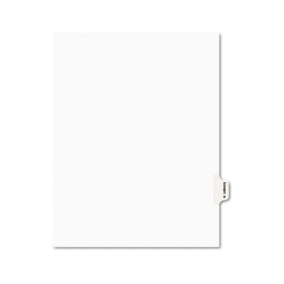 Avery Avery-Style Preprinted Legal Side Tab Divider, Exhibit H, Letter, White, 25/Pack AVE01378