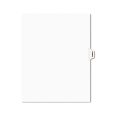 Avery Avery-Style Preprinted Legal Side Tab Divider, Exhibit E, Letter, White, 25/Pack AVE01375