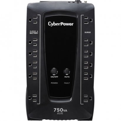 CyberPower AVR Series 750VA 450W Desktop UPS with AVR and USB AVRG750U