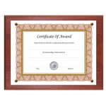 NuDell Award-A-Plaque Document Holder, Acrylic/Plastic, 10-1/2 x 13, Mahogany NUD18813M