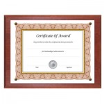 NuDell Award-A-Plaque Document Holder, Acrylic/Plastic, 10-1/2 x 13, Mahogany NUD18813M