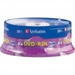Verbatim AZO DVD+R DL 8.5GB 8X with Branded Surface - 20pk Spindle 95310