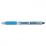 Pilot B2P Bottle-2-Pen Retractable Ballpoint Pen, 0.7mm, Black Ink, Translucent Blue Barrel, Dozen PIL32600