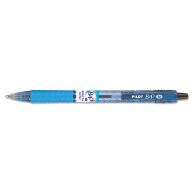 Pilot B2P Bottle-2-Pen Retractable Ballpoint Pen, 1mm, Blue Ink, Translucent Blue Barrel, Dozen PIL32801